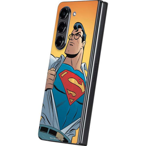 DC Comics Superman 90's Animated Series Galaxy Z Fold5 5G Skin
